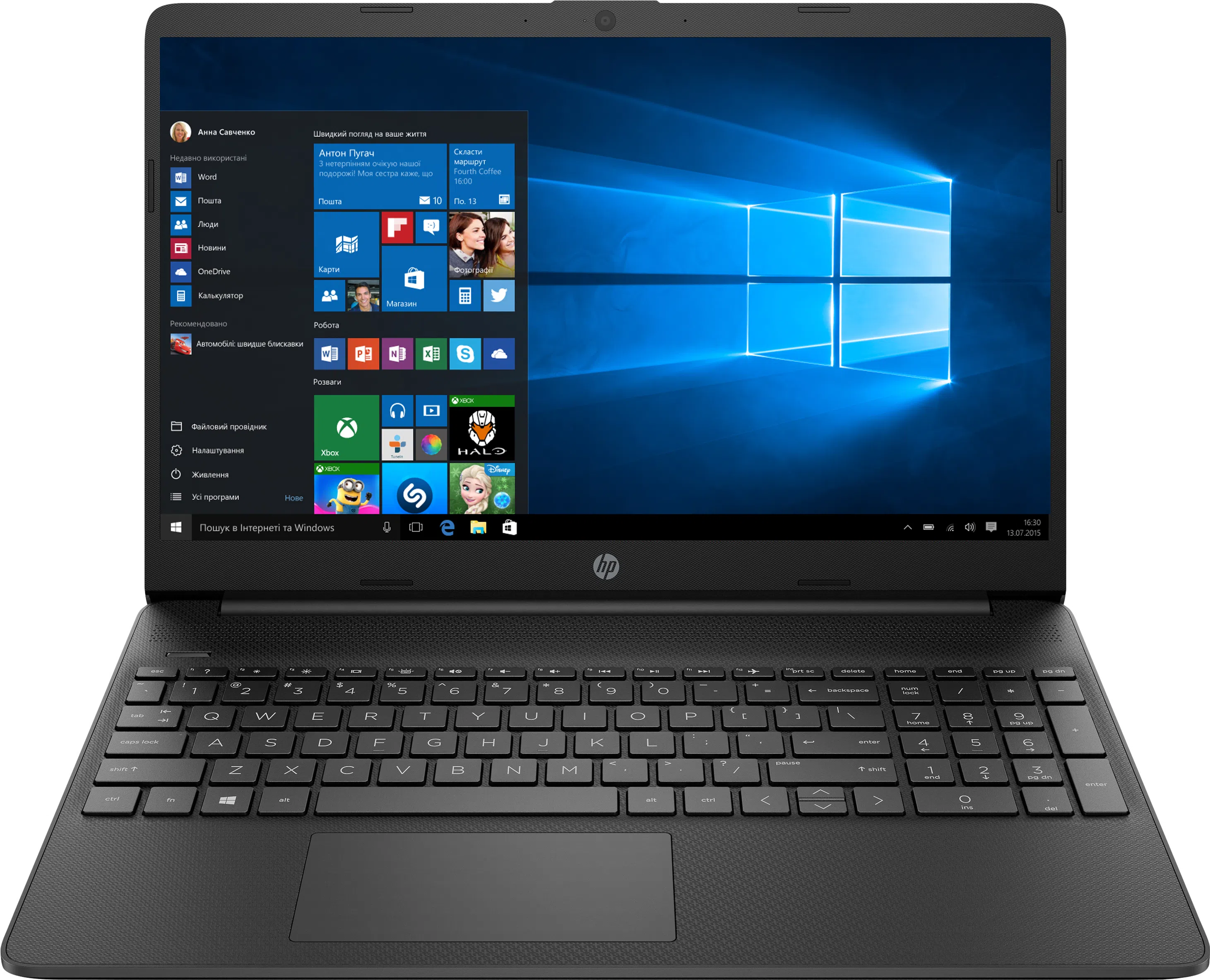 15.6" HP 15s-eq2083ur / AMD Ryzen 7 / 8GB / 512GB SSD / Jet Black
