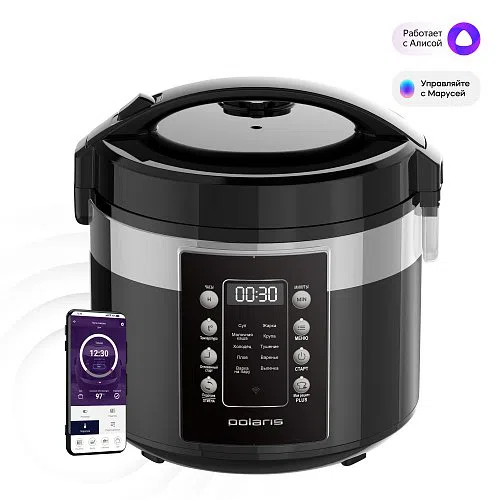 Aparat de gătit multifuncțional Polaris PMC0528 Wi Fi IQ Home, Negru 5