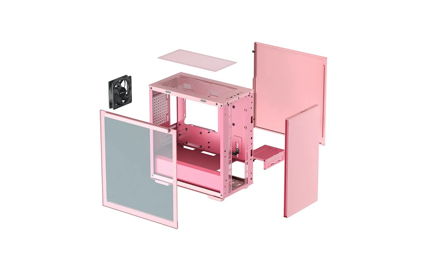 Корпус DEEPCOOL MACUBE 110 PINK / w/oPSU / Side-Window / 1x 120mm fan / ATX / Pink 20