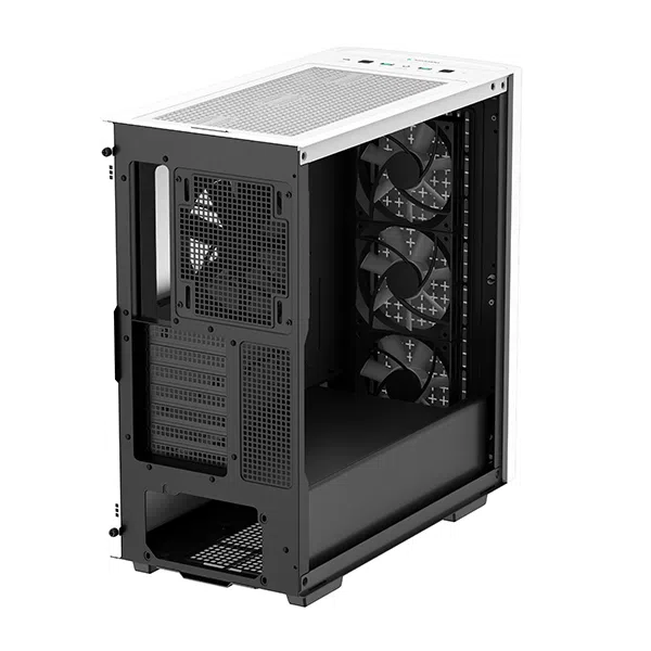 Case ATX Deepcool CK560, w/o PSU,3x120mm ARGB & 1x140mm fans,TG, GPU Holder,1xTypeC, 2xUSB3.0, White 4