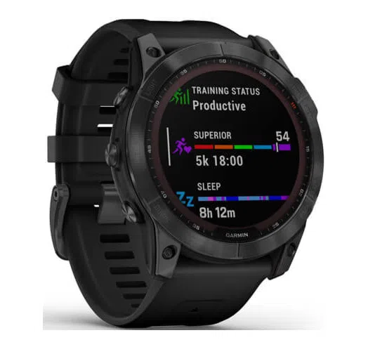Garmin Fenix 7X Solar Slate Gray with Black Band 2