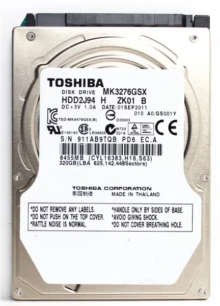 HDD Toshiba 320Gb (MK3276GSX)