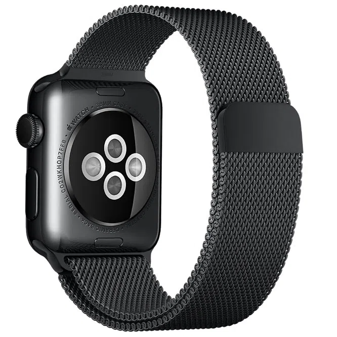 Strap for Apple watch band 42-44 mm Metal Black 135-255 mm 2