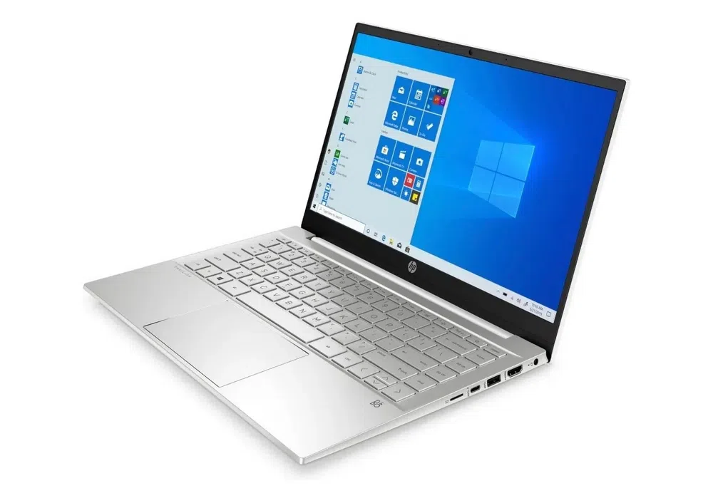Ноутбук 14" HP Pavilion 14-ec0034ur, Natural Silver, AMD Ryzen 5 5500U, 8Гб/512Гб, FreeDOS 3