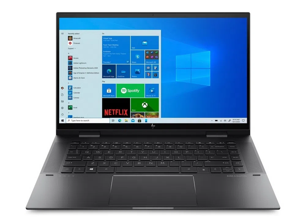 Laptop 15,6" HP ENVY x360 15-eu0005ur, Nightfall Black, AMD Ryzen 5 5500U, 16GB/512GB, Windows 10 Home 64-bit, Russian