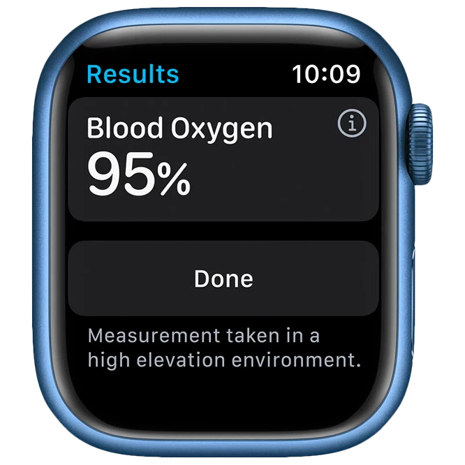 Apple Watch Series 7 GPS 41mm Blue Aluminium Case with Abyss Blue Sport Band MKN13 3