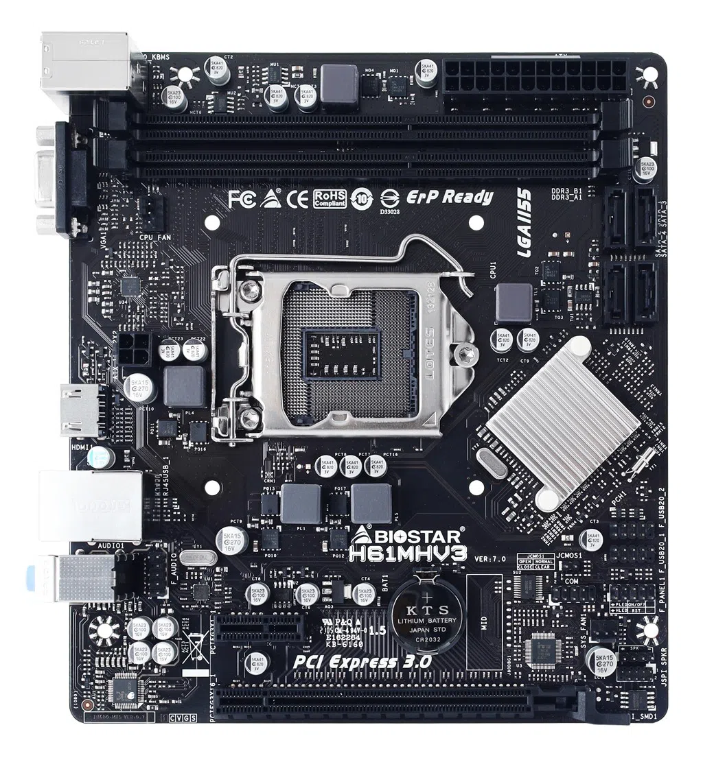Placă de bază Biostar H61MHV3 LGA1155 Micro-ATX 2