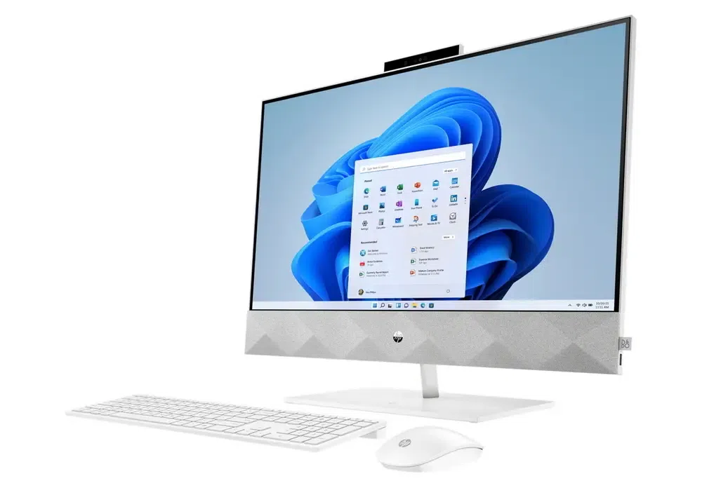 HP AIO Pavilion 27 Silver (27" FHD IPS Ryzen 7 5700U 1.8-4.3GHz, 16GB, 512GB, FreeDOS) 2