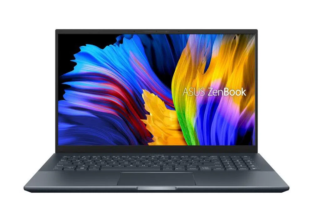 Laptop 15,6" ASUS Zenbook Pro 15 UM535QA, Pine Grey, AMD Ryzen 7 5800H, 16GB/512GB, Fără SO