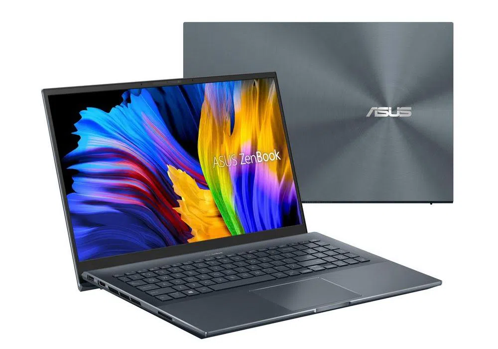 Laptop 15,6" ASUS Zenbook Pro 15 UM535QA, Pine Grey, AMD Ryzen 7 5800H, 16GB/512GB, Fără SO 8