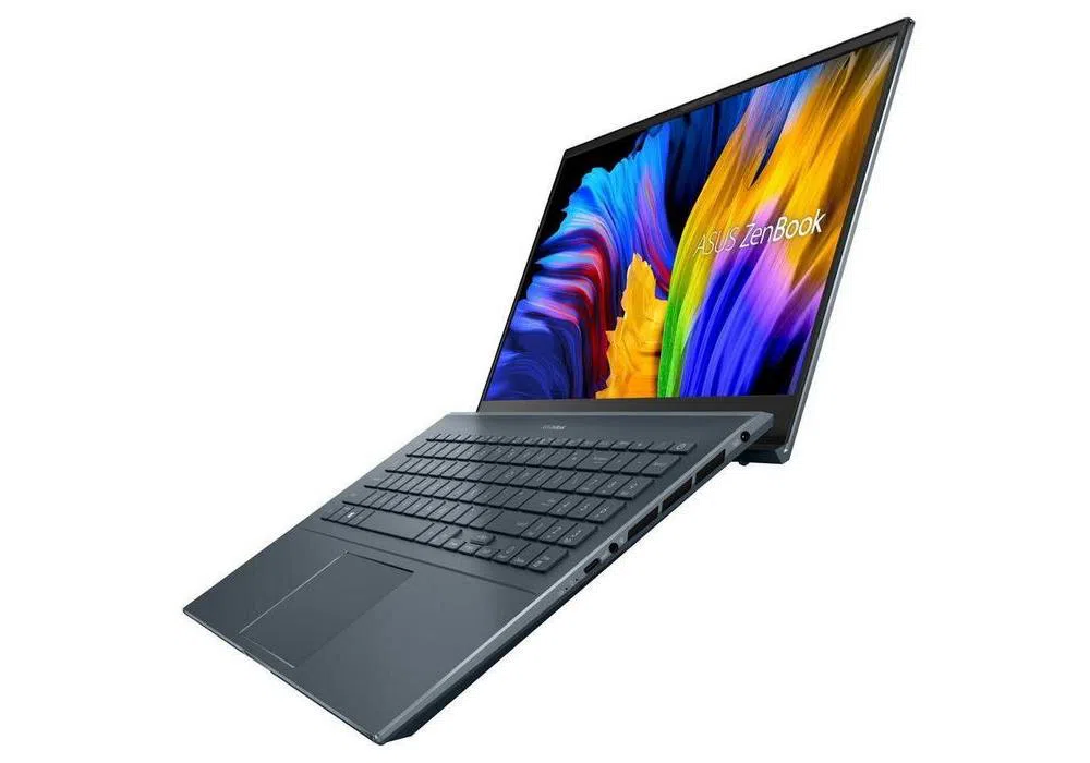 Laptop 15,6" ASUS Zenbook Pro 15 UM535QA, Pine Grey, AMD Ryzen 7 5800H, 16GB/512GB, Fără SO 2