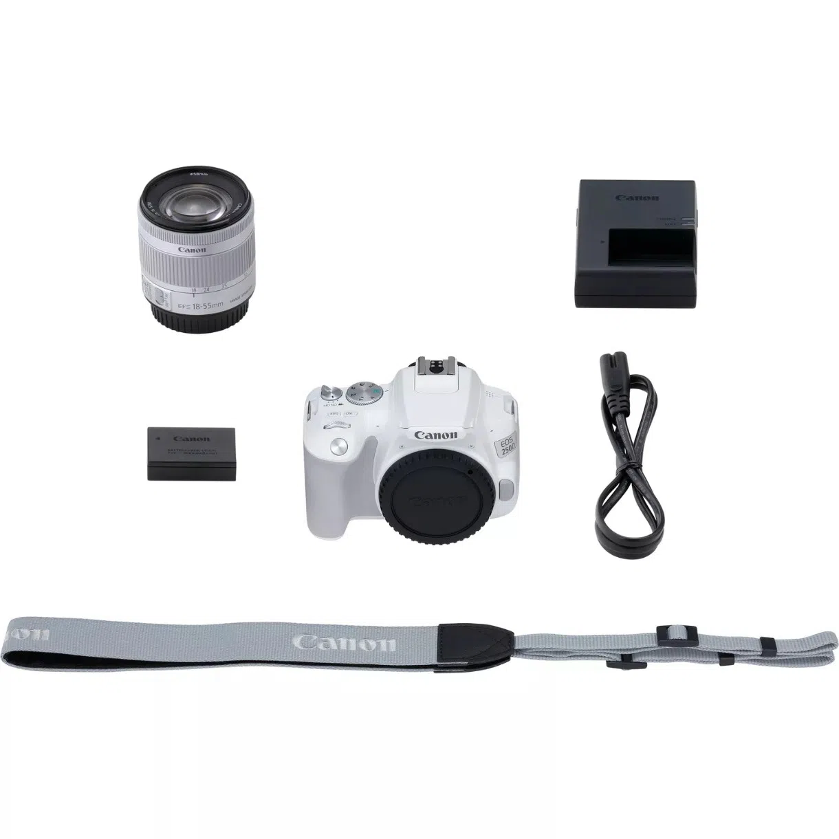 Aparat foto DSLR Canon EOS 250D 18-55 f/3.5-5.6 IS STM White 6