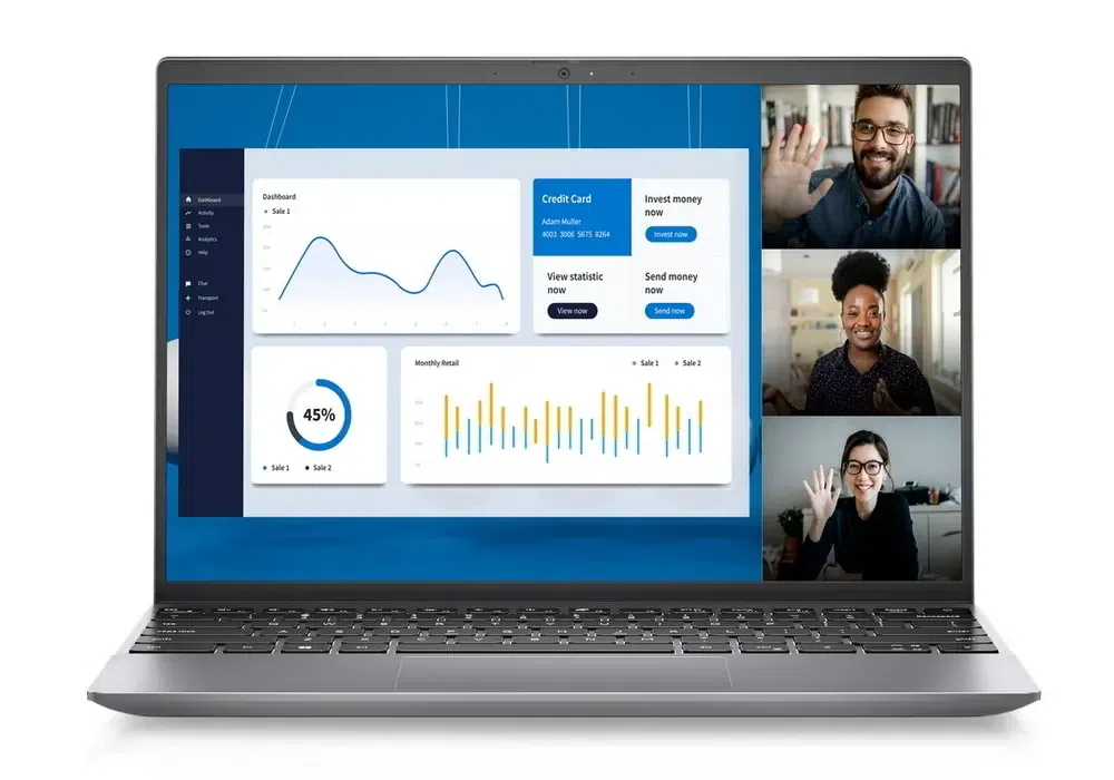 Ноутбук для бизнеса 13,3" DELL Vostro 5320, Titan Gray, Intel Core i5-1240P, 16ГБ/512Гб, Windows 11 Pro