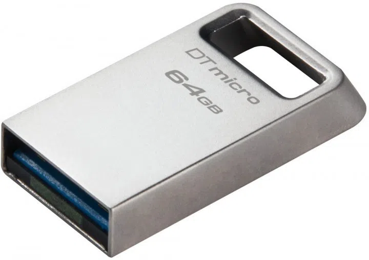 Флеш-накопитель Kingston DataTraveler Micro G2, 64Гб, Серебристый 3