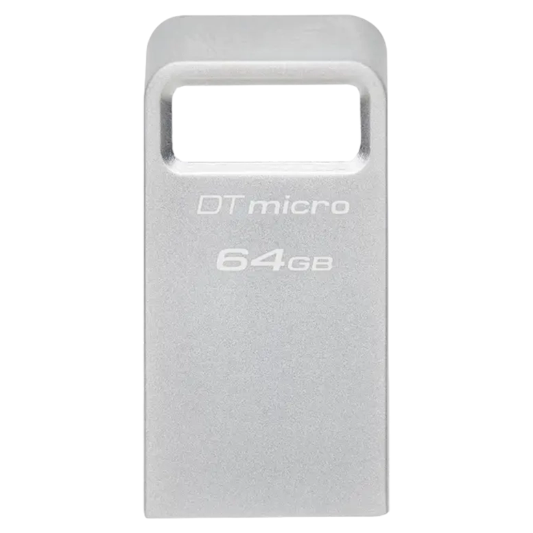 Флеш-накопитель Kingston DataTraveler Micro G2, 64Гб, Серебристый