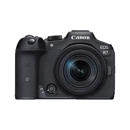 Беззеркальный фотоаппарат Canon EOS R7 + RF-S 18-150 IS STM & Adapter, Чёрный 2