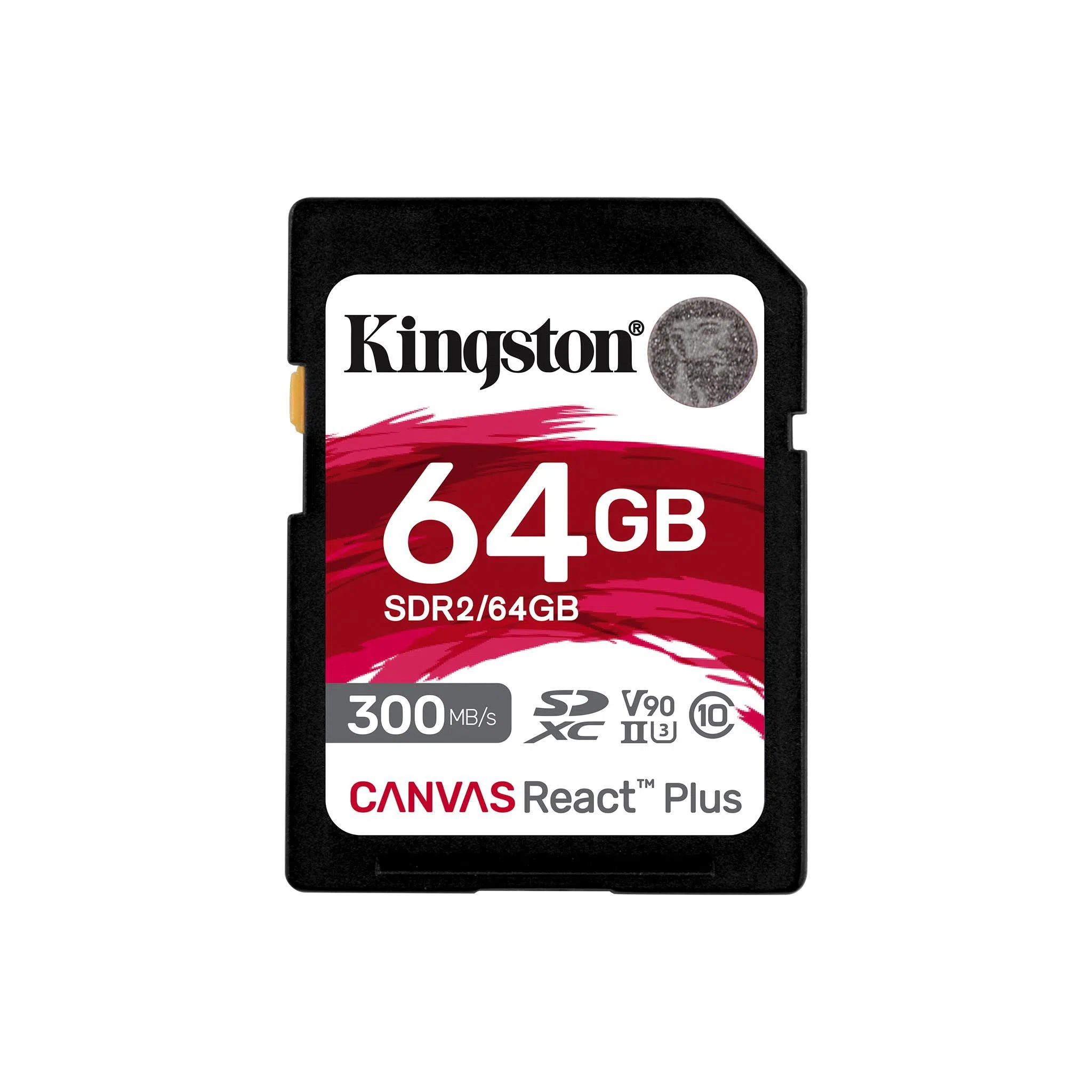 Карта памяти Kingston Canvas React Plus, 64Гб
