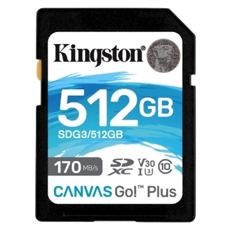 Картя памяти Kingston Canvas Go! Plus(V30), 512Гб