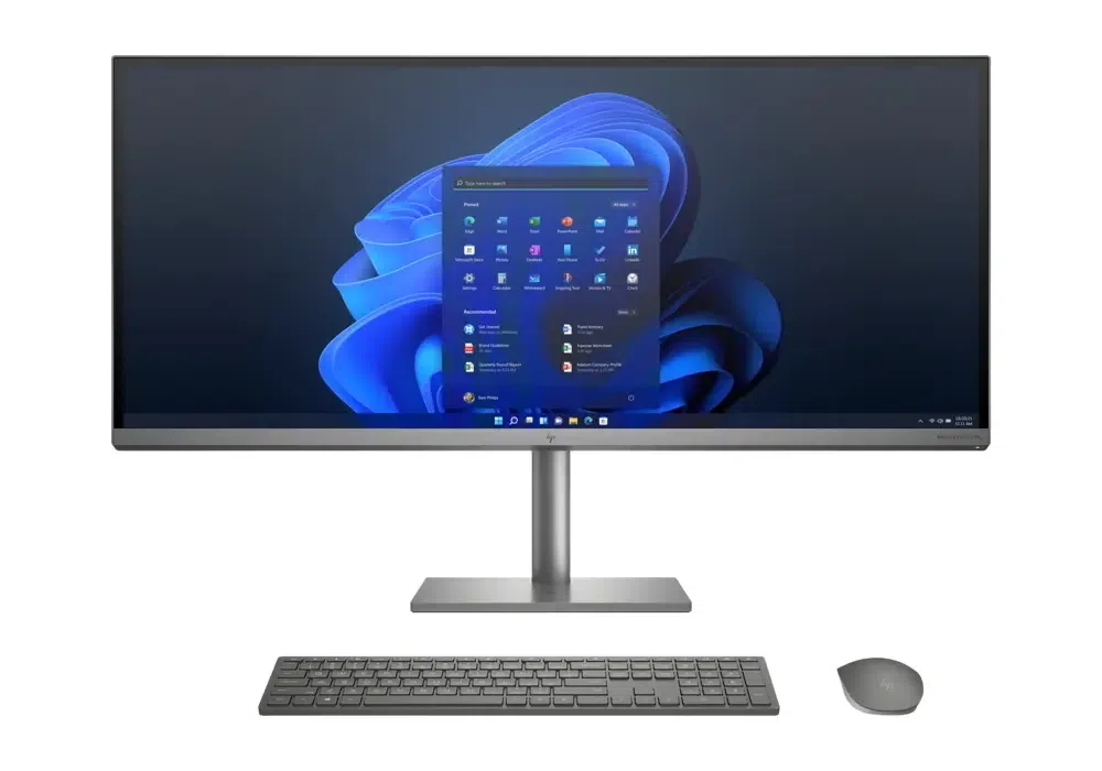 Computer All-in-One HP ENVY 34, 34", Intel Core i5-11400, 16GB/512GB, Windows 11 Home, Argintiu