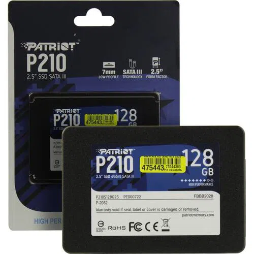 2,5" SSD Patriot P210 128GB 3