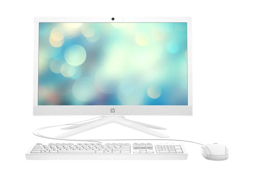 Моноблок HP 21-b0053ur, 20,7", Intel Celeron J4025, 4Гб/128Гб, FreeDOS, Белый