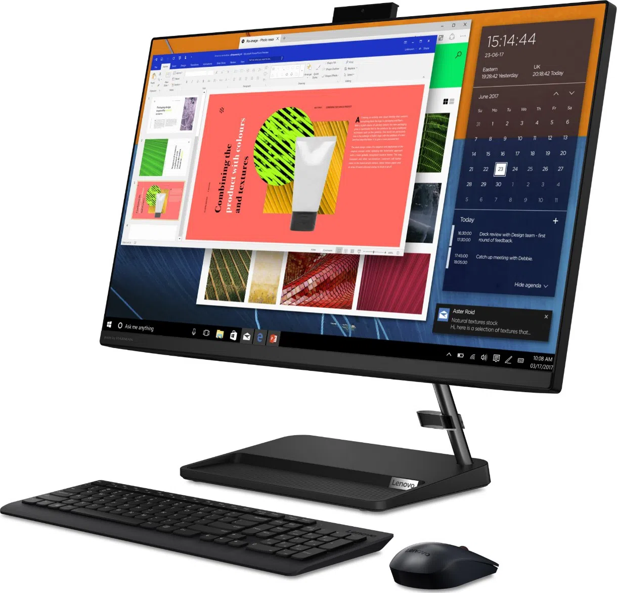 Sistem Desktop Lenovo IdeaCentre 3 22ITL6 Black (P7505 4Gb 256Gb W11H) 2