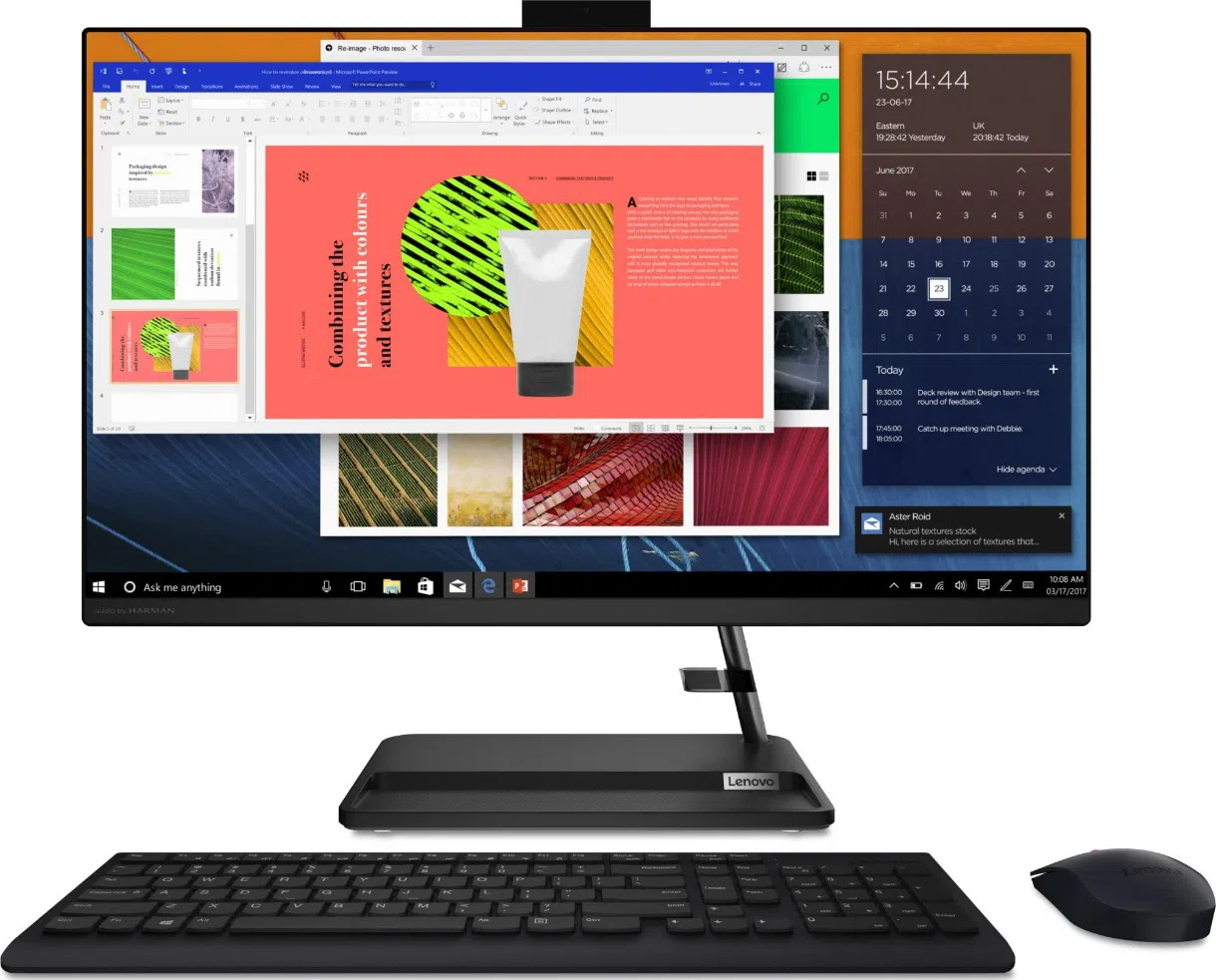 Sistem Desktop Lenovo IdeaCentre 3 22ITL6 Black (P7505 4Gb 256Gb W11H)
