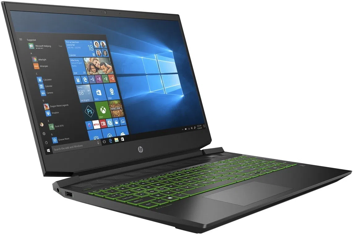 Laptop Hp Pavilion Gaming 15 Shadow Black with Acid Green Pattern (4E865EA) 2