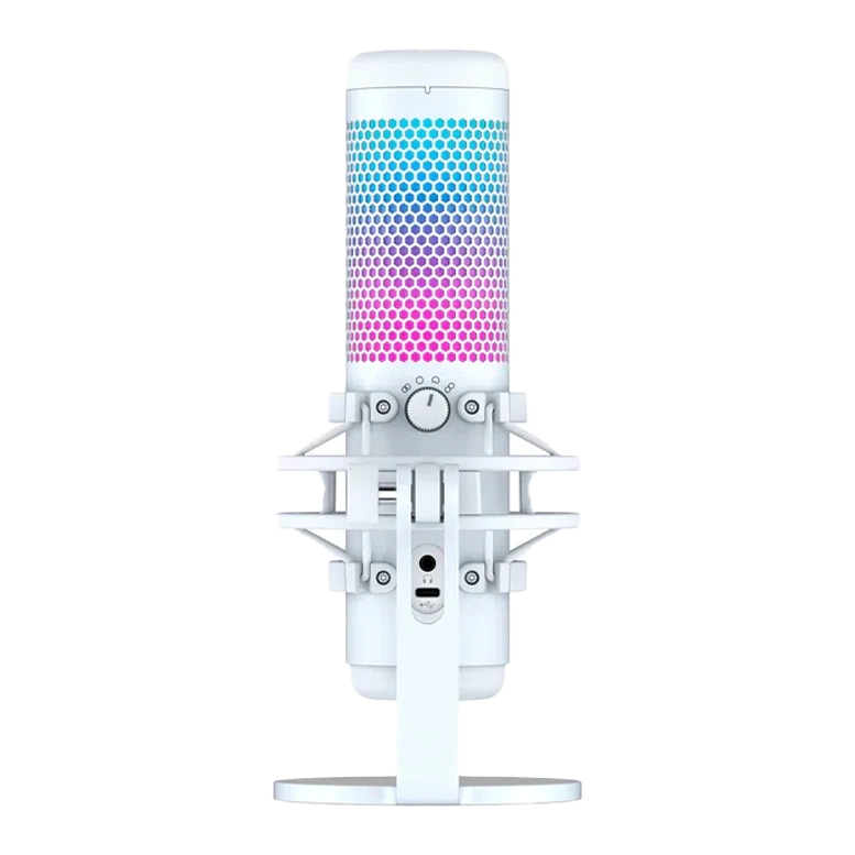 Микрофон для стриминга HyperX QuadCast S, RGB, White [519P0AA]