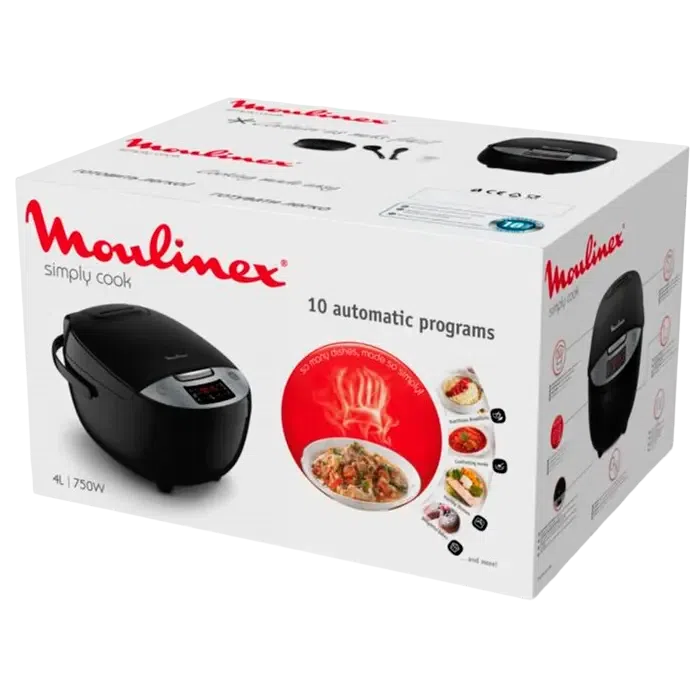 Мультиварка Moulinex MK611832, Чёрный 5