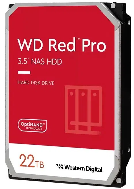Жесткий диск Western Digital Red Pro WD221KFGX, 22ТБ, 3.5" 2