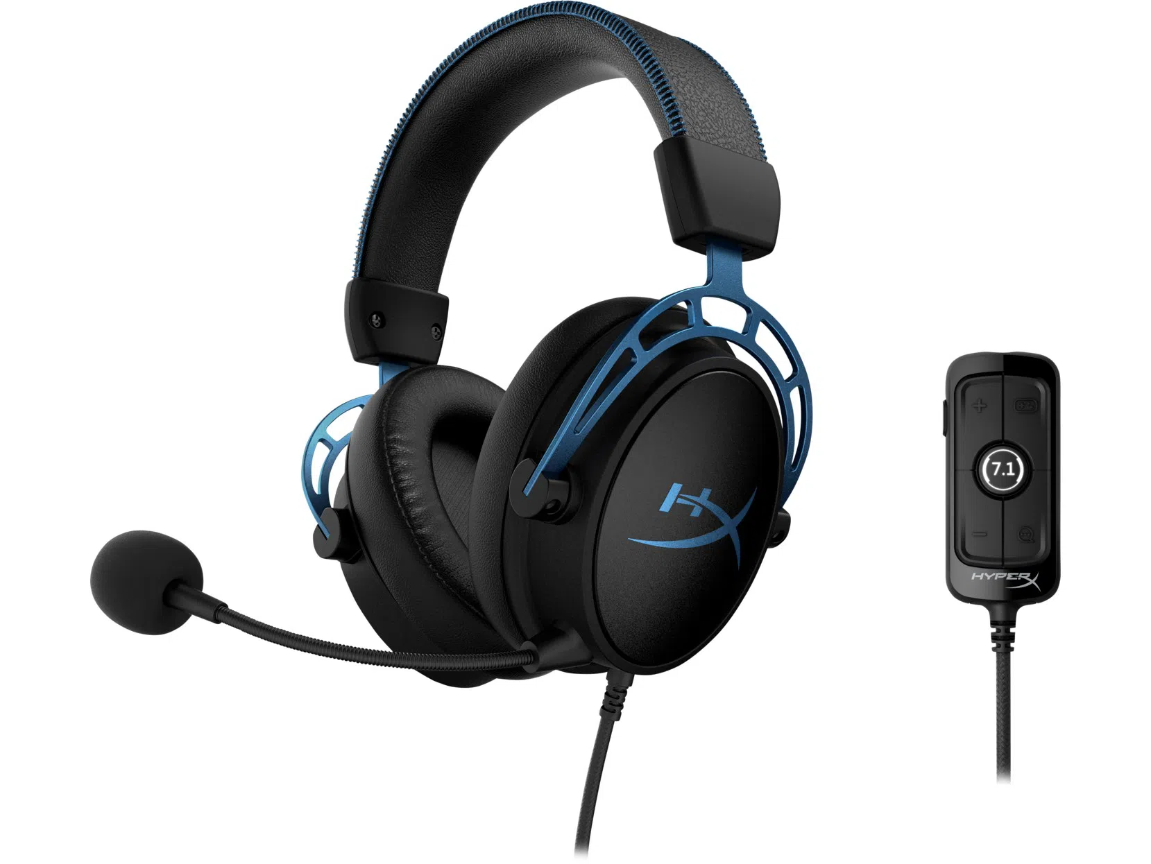 Игровые наушники HyperX Cloud Alpha S , black/blue [4P5L3AA] 5