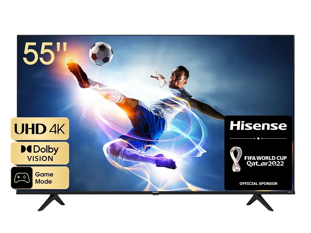 55" LED SMART Телевизор Hisense 55A6BG, 3840 x 2160, VIDAA U OS, Чёрный