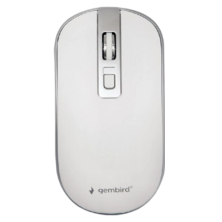 Беcпроводная мышь Gembird MUSW-4B-06-WS, White/Silver