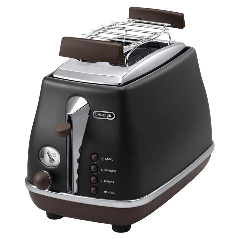 Тостер DeLonghi CTOV2103.BK Icona Vintage, Black