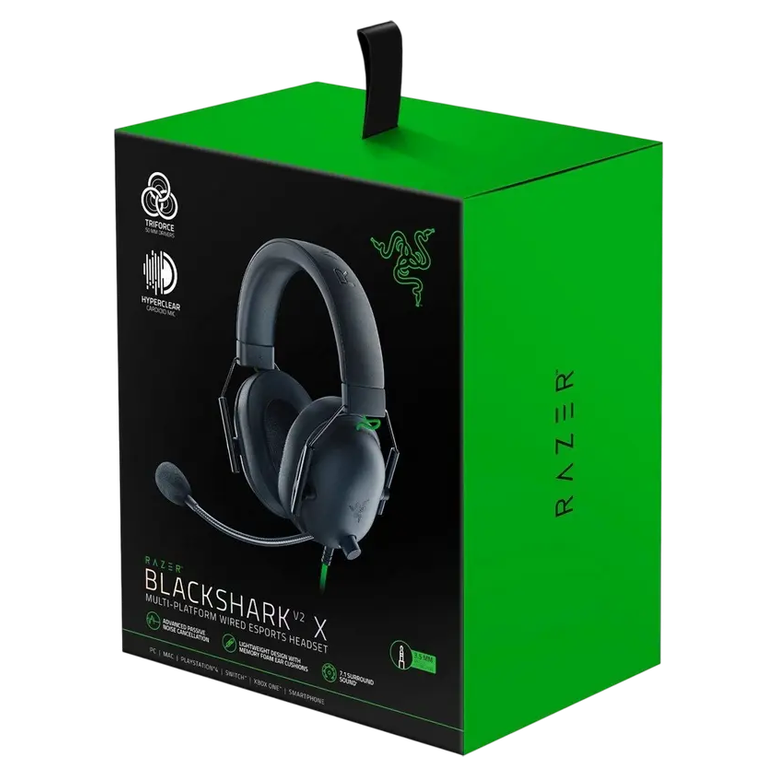 Наушники Razer BlackShark V2 X, Проводные, Черный 16