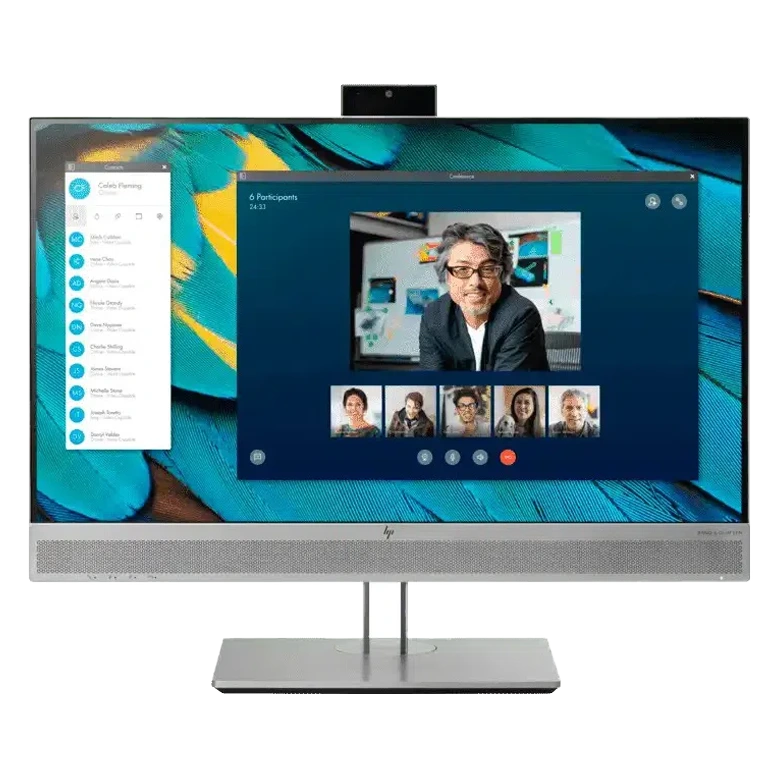 23.8" Монитор для Видеоконференций HP EliteDisplay E243m / 5ms / Webcam / Silver