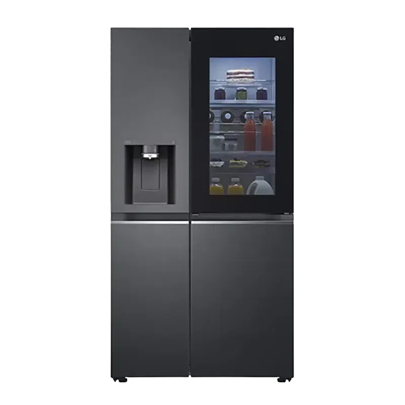 Холодильник LG GSXV91MCAE, DoorCooling+, Чёрный
