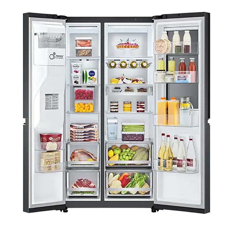 Холодильник LG GSXV91MCAE, DoorCooling+, Чёрный 3