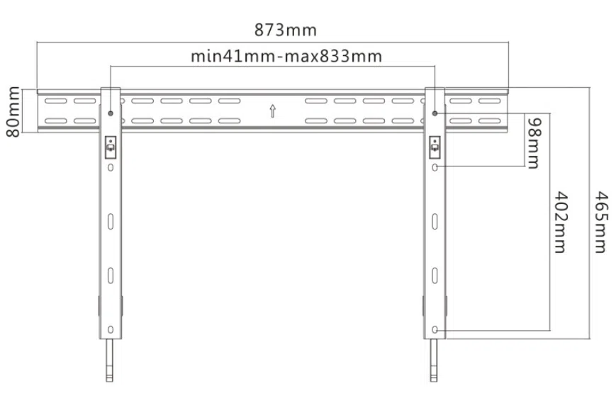Кронштейн для ТВ Reflecta Slim 70-8040 Black 2