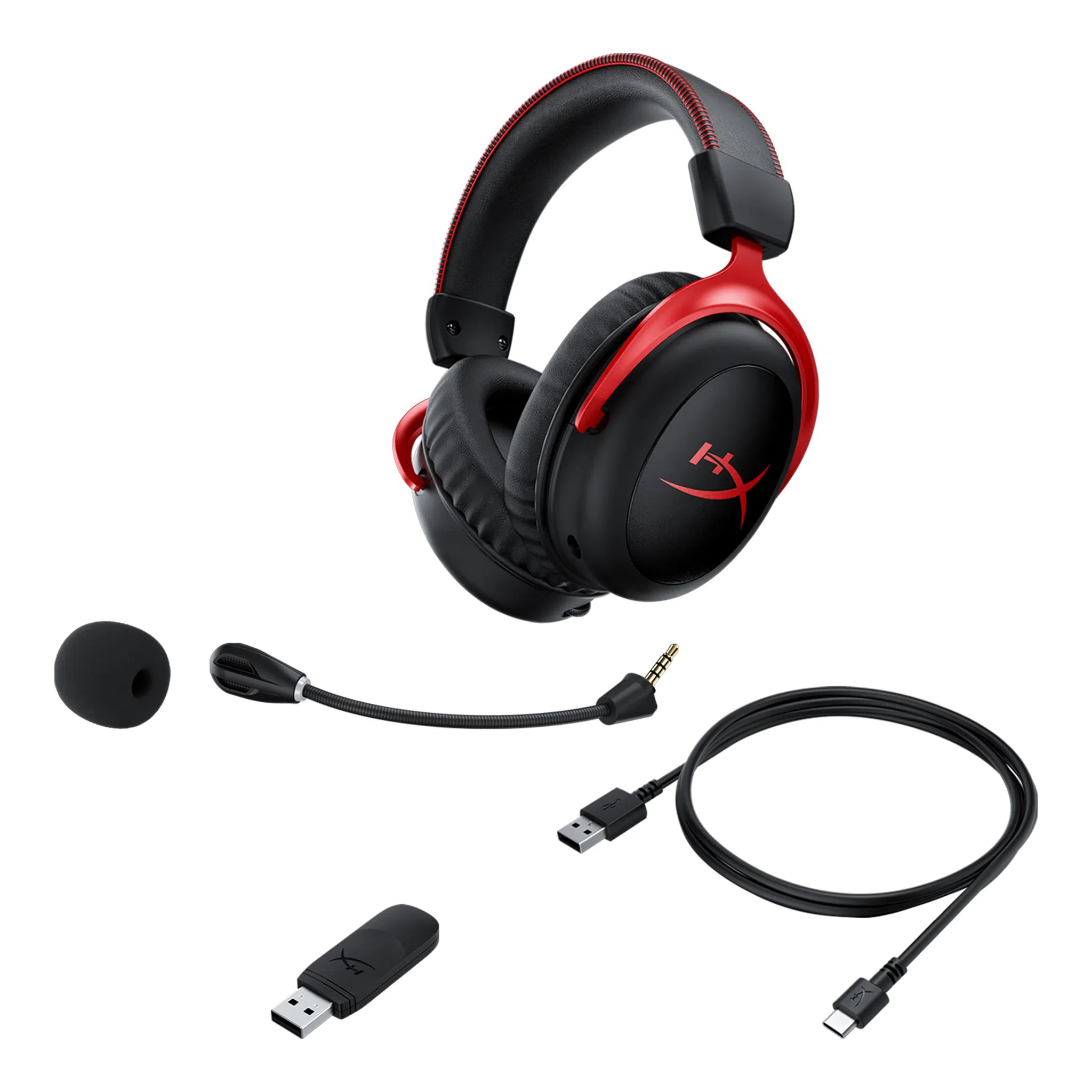 Беспроводные Игровые наушники HyperX Cloud II Wireless, Black/Red, [4P5K4AA] 6