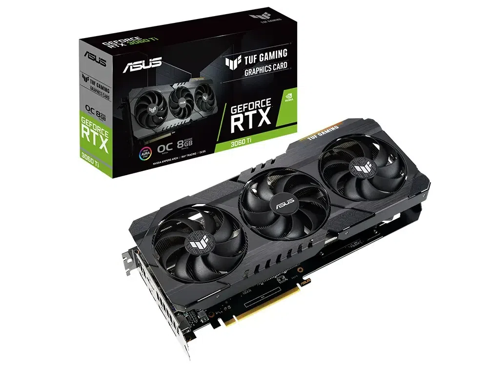 Видеокарта ASUS TUF-RTX3060TI-O8GD6XGAMING, 8GB GDDR6 256бит 2