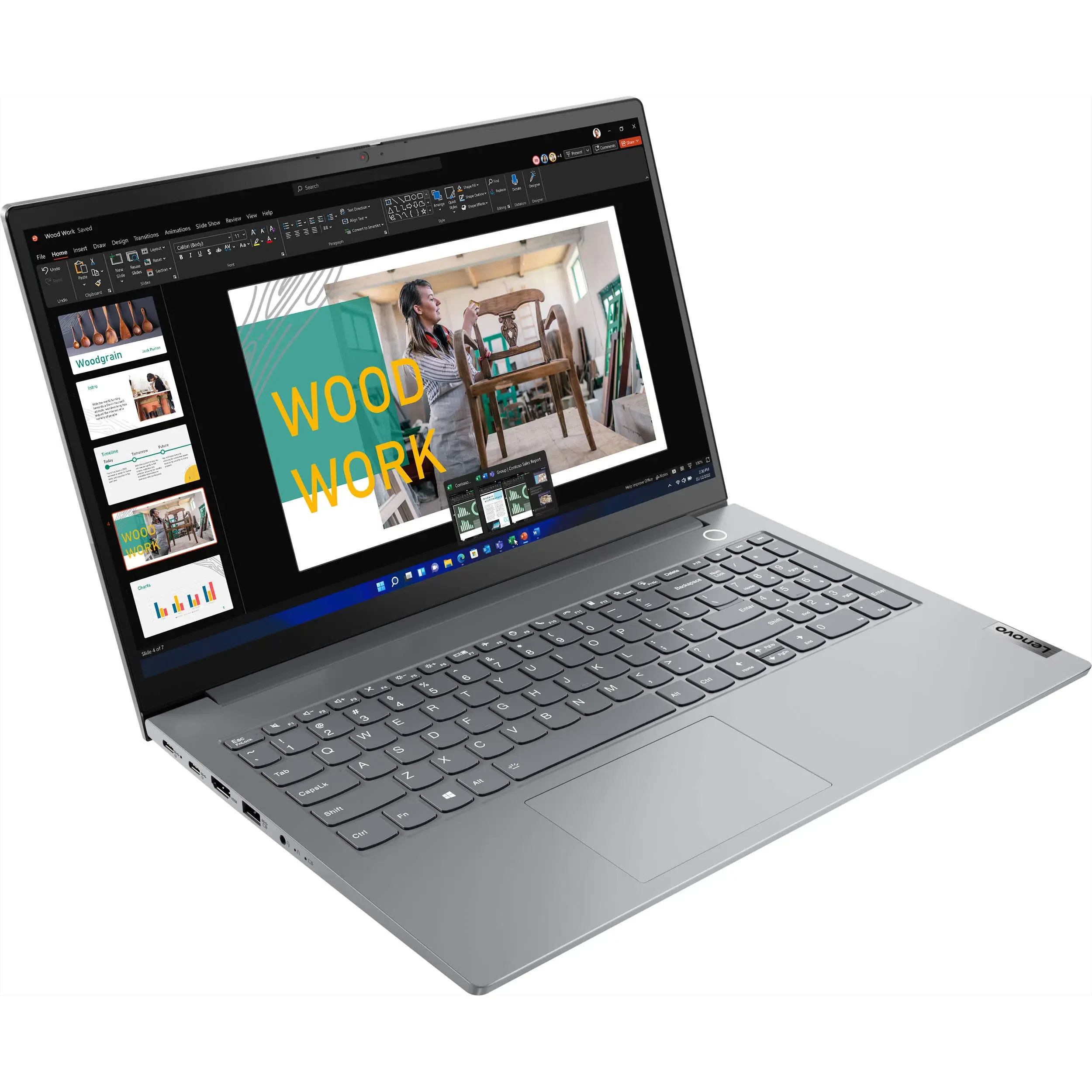 Ноутбук для бизнеса 15,6" Lenovo ThinkBook 15 G4 ABA, Серый, AMD Ryzen 3 5425U, 8Гб/256Гб, Без ОС 2