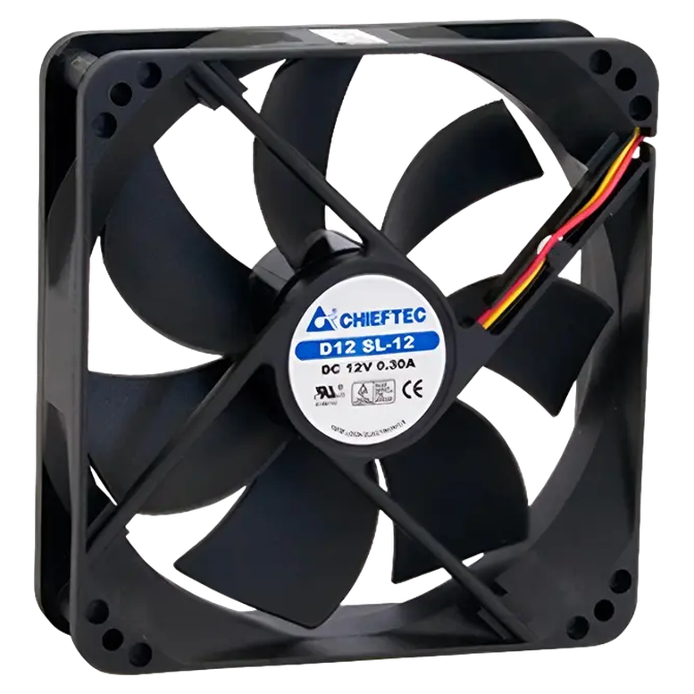 Вентилятор для ПК Chieftec AF-0925S, 90 мм, Черный