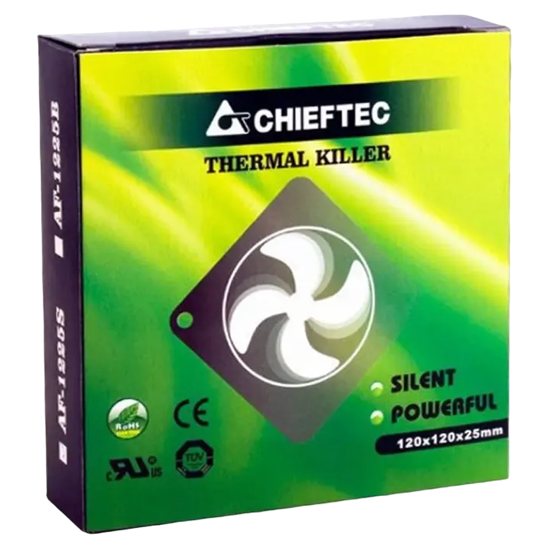 Вентилятор для ПК Chieftec AF-1225S, 120 мм, Черный 5