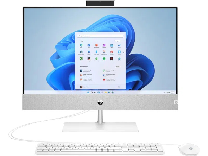 Моноблок 23.8" HP Pavilion 24-ca0011ur / AMD Ryzen 7 / 16GB / 512GB SSD + 1TB / Win11 / White