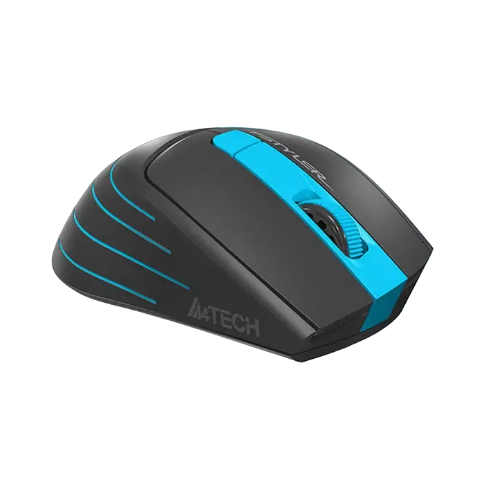 Беcпроводная мышь A4Tech FG30S, Gray/Blue 3