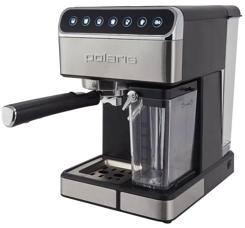 Cafetiera electrica Polaris PCM 1535E Adore Cappuccino, Argintiu 2