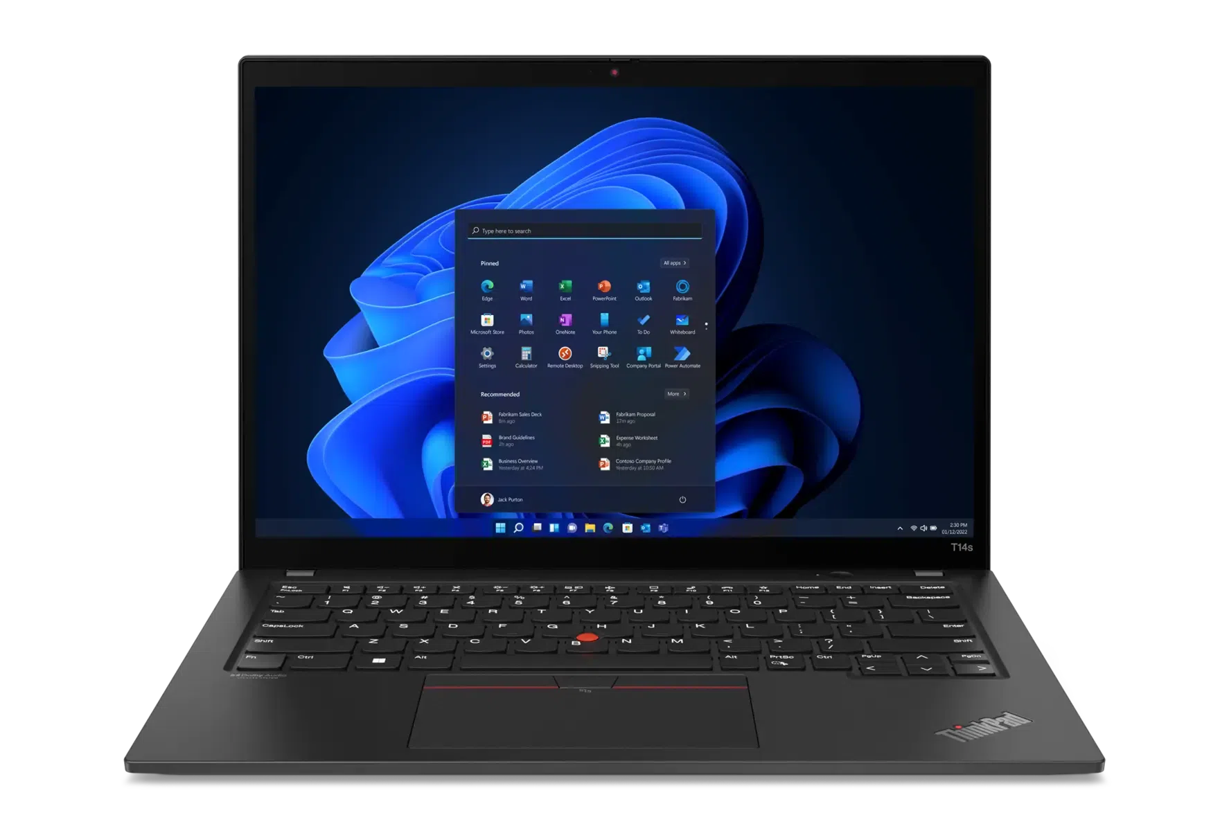Laptop Business 14" Lenovo ThinkPad T14s, Thunder Black, AMD Ryzen 5 PRO 6650U, 16GB/512GB, Windows 11 Pro