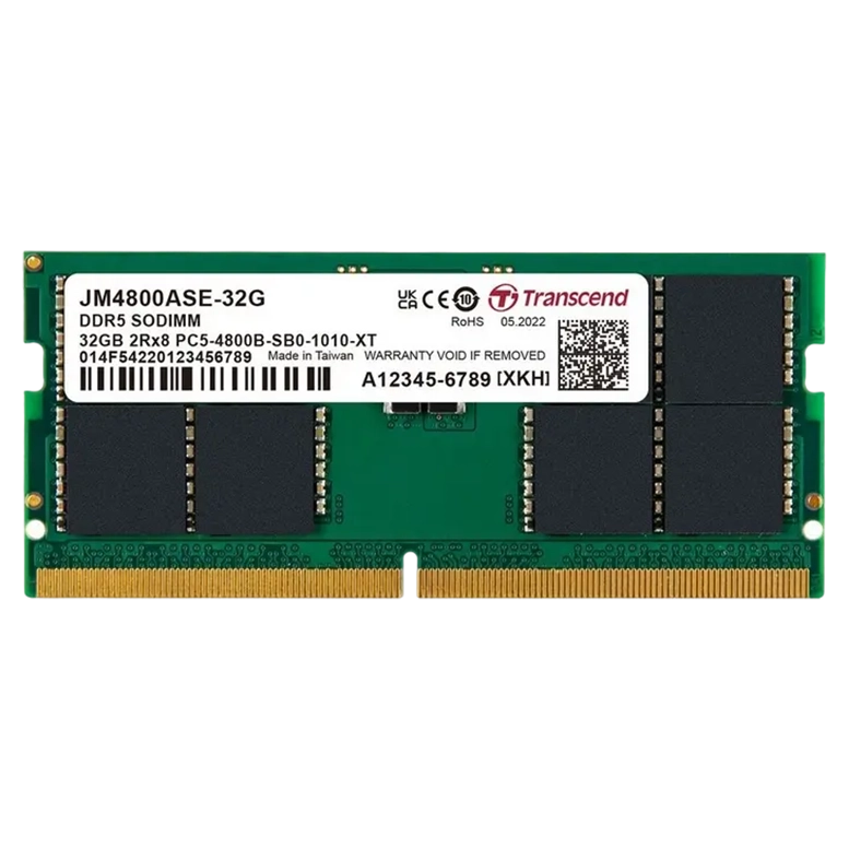 Оперативная память Transcend JetRam, DDR5 SDRAM, 4800 МГц, 32ГБ